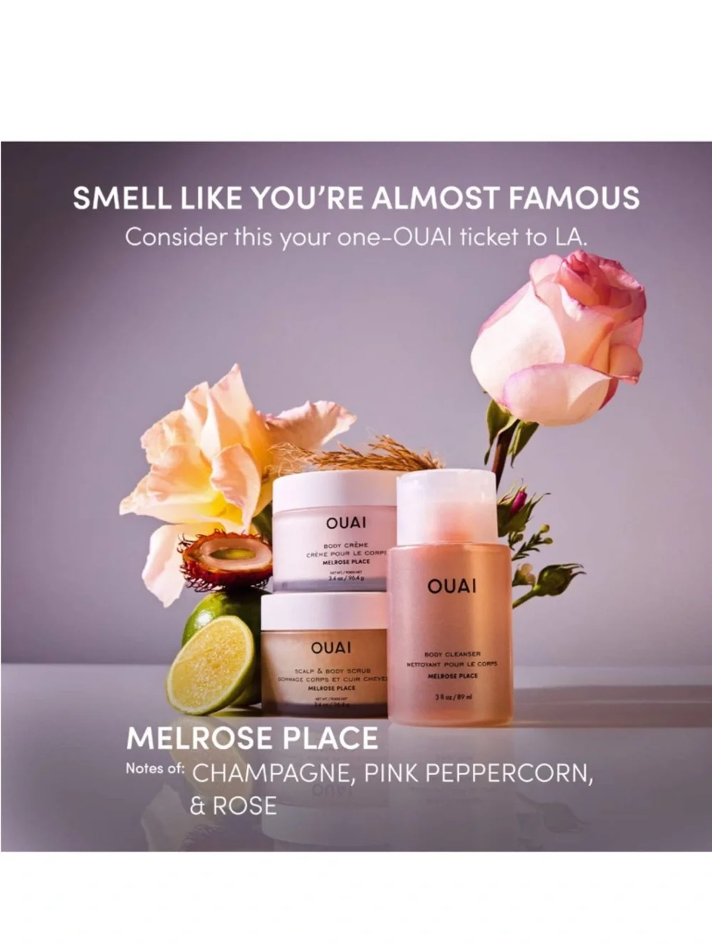 NIB: OUAI Scalp & Body Sugar Scrub Melrose Place 3.4oz Cleanser Exfoliant New! - Picture 4 of 11